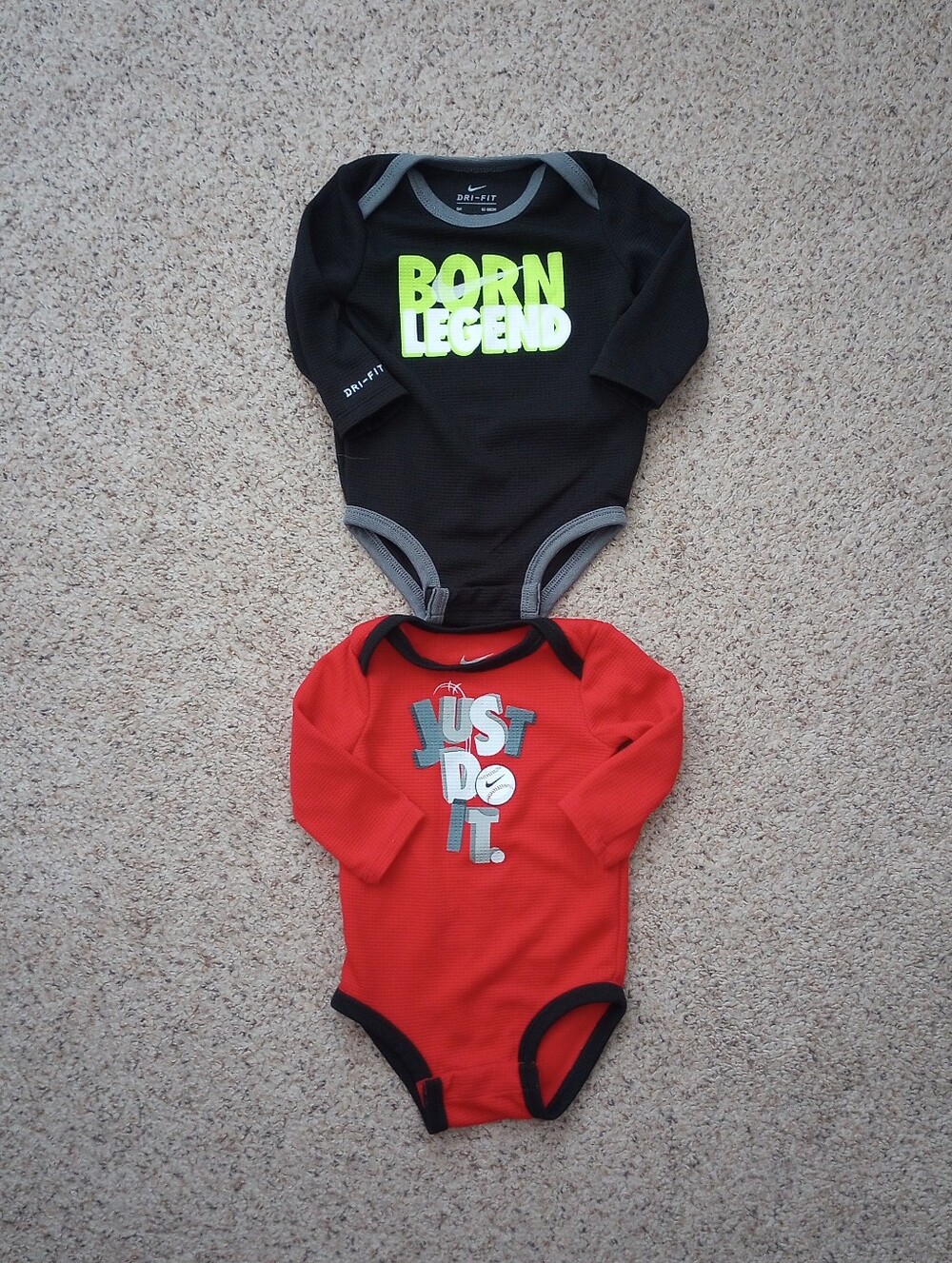 Huge Lot Of Nike Adidas Puma Champion Jordan Under Armour Hurley Baby Onesies - Picture 7 of 15